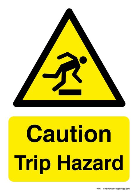 Free Workplace Health And Safety Warning Signs Safepoint Lone Worker