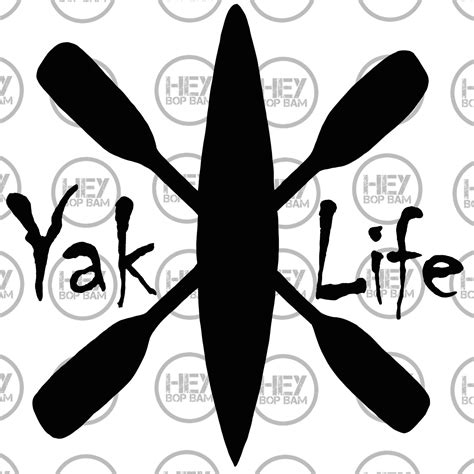 Kayak Kayaker Kayaker T Kayak Decal Yak Life Decal Car Etsy