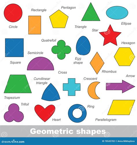 Geometric Shapes Set Stock Illustration Illustration Of Child 70545702