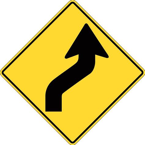 Reverse Curve Sign Right