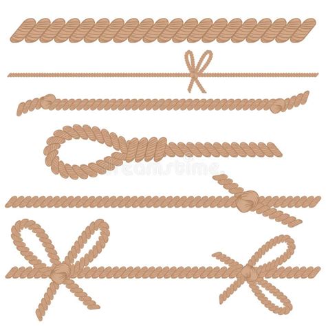 Rope Vector Set Stock Vector Illustration Of Scout 192550364