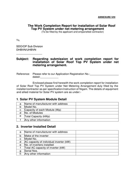 Work Completion Report Format In Excel Fill Online Printable