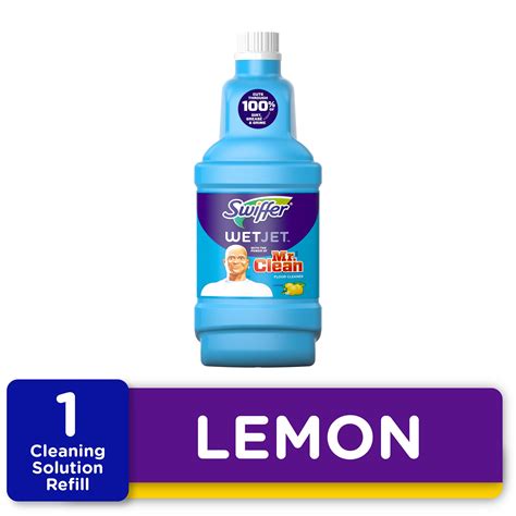 Swiffer Wetjet Floor Cleaner Solution Refill Lemon 1 Ct 422 Fl Oz