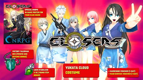 Closers Yukata Cloud Costume and 'OnRPG' Poster Giveaway | OnRPG