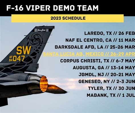 F 16 Viper Demo Team