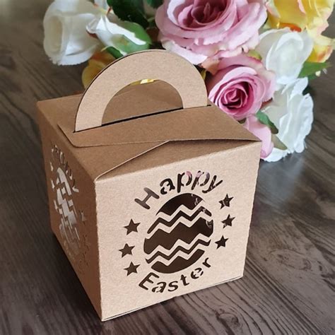 SVG File: 3D Easter Egg Gift Box / Treat Box / Favor Box Cut - Etsy