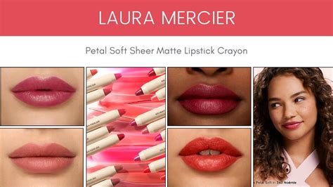 Laura Mercier Petal Soft Sheer Matte Lipstick Crayon Youtube