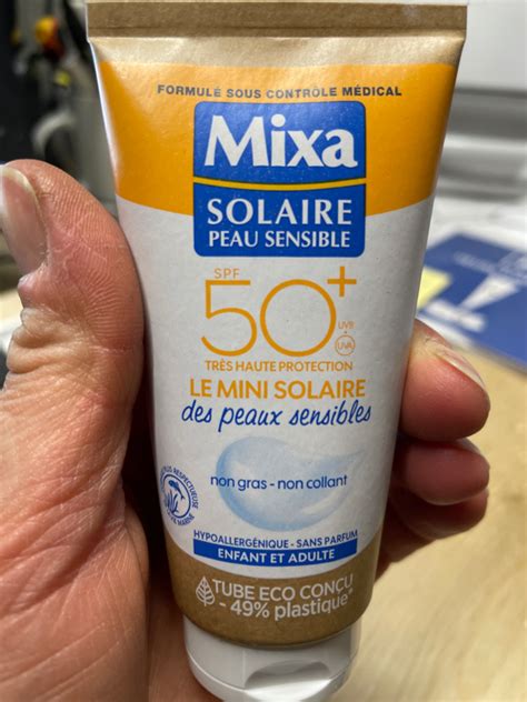 Mixa Crème Solaire Peau Sensible Spf 50 Le Mini Solaire Inci Beauty