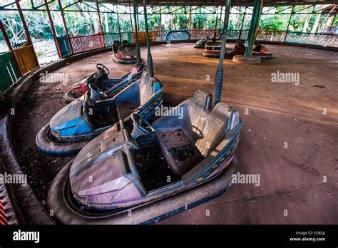 Disused Dodgems At Yangon Abandoned Amusement Park Stock Photo Alamy