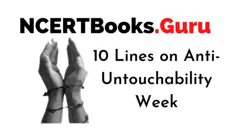 10 Lines On Anti Untouchability Week For Students And Children In