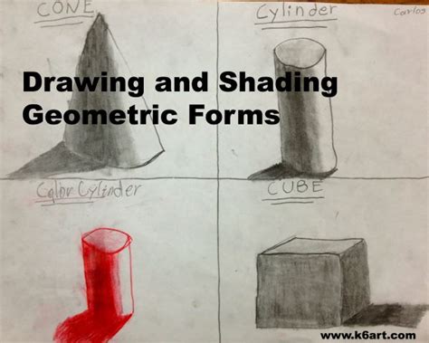 Drawing And Shading Geometric Forms Art Lessons Middle School