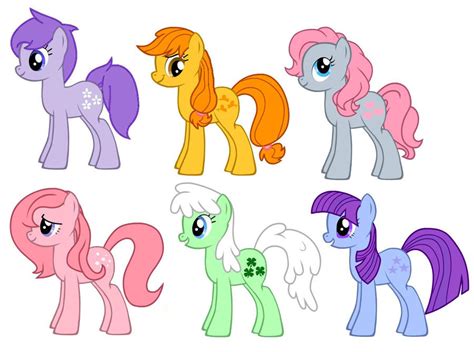 Mlp Fim G1 Year 1 Earth Ponies By Kaoshoneybun On Deviantart