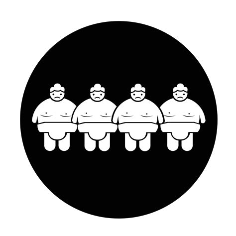 Sumo Wrestling People Icon 575595 Vector Art At Vecteezy