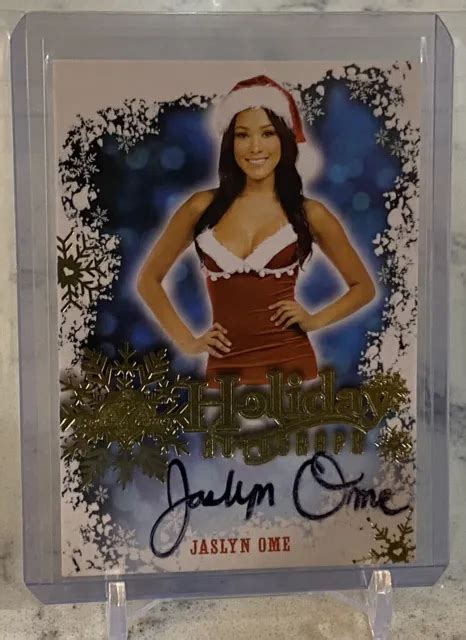JASLYN OME PLAYbabe Benchwarmer Bench Warmer Holiday Autograph Auto Card PicClick