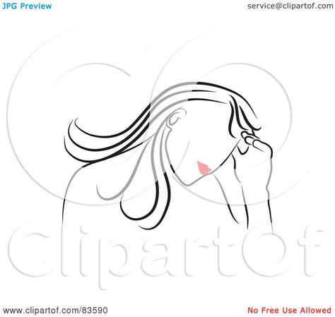 Royalty Free Rf Clipart Illustration Of A Line Drawing