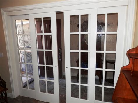 Interior Sliding French Doors With Two Matching Sidelights This A
