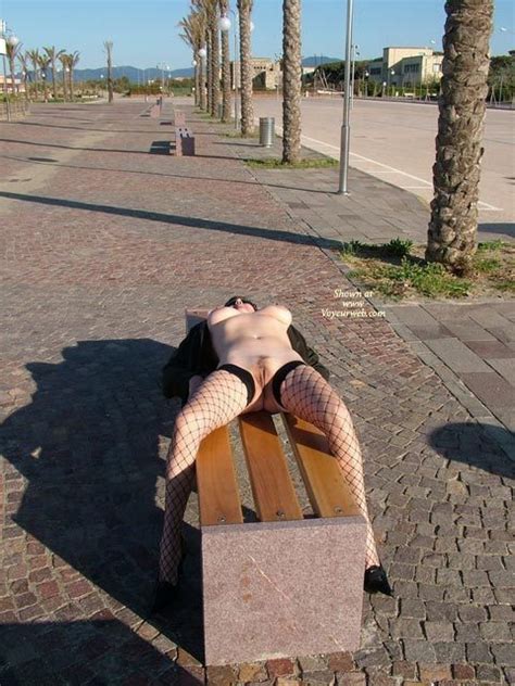 Nude Lying On Park Bench January 2007 Voyeur Web Hall Of Fame
