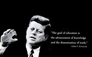 John F. Kennedy Education Quotes Wallpaper 00817 - Baltana
