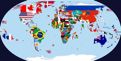 Flag Map Of The World Large World Map Vrogue Co