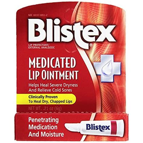 Blistex Medicated Lip Ointment 021 Oz Pack Of 3 By Sea
