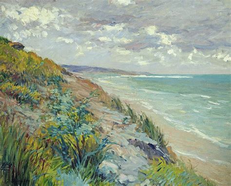 Cliffs By The Sea Painting Gustave Caillebotte Oil Paintings