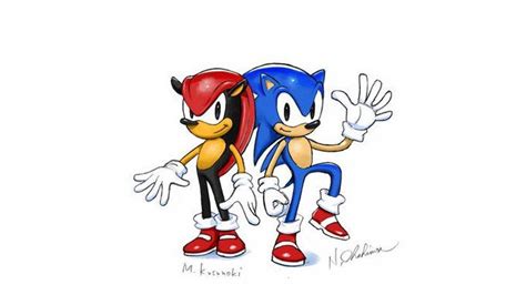 Naoto Ohshima And Manabu Kusunokis Collab Art Of Sonic And Mighty And