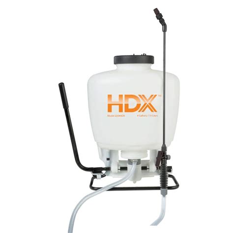 Hdx Gallon Manual Piston Pump Backpack Sprayer Hdx The Home Depot