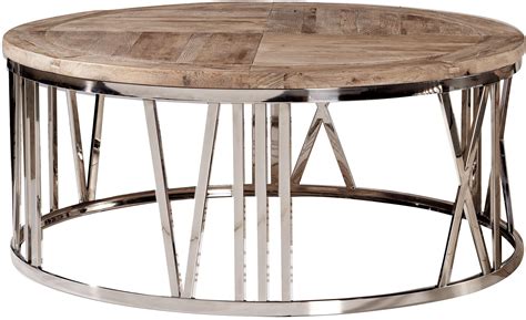 This absolutely gorgeous stainless steel coffee table is complemented with round design and floral patterns. Round Stainless Steel Coffee Table from Furniture Classics ...