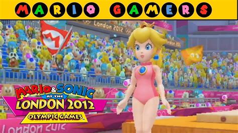 Gymnastics With Peach Mario And Sonic At The London 2012 Olympic Games Youtube