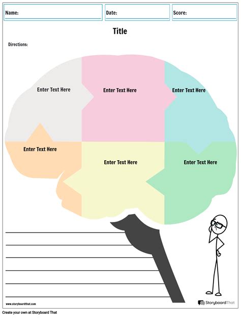 Graphic Organizer Brain Storyboard Per Worksheet Templates