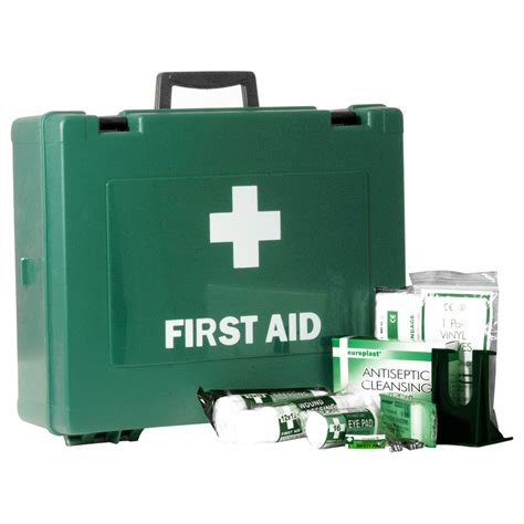 First aid is the process of giving a patient emergency care when injured or ill. HSE Compliant First Aid Kit Large 1 - 50 People