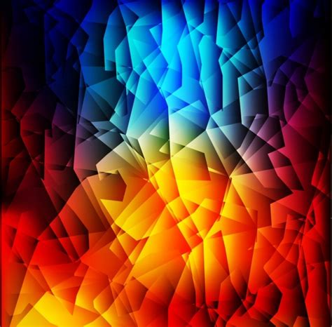 Abstract smoke swirls red and blue color on black background. Abstract Background Red Blue Polygonal Ornament-vector ...