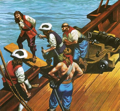 Walking The Plank Painting By Ron Embleton Pixels