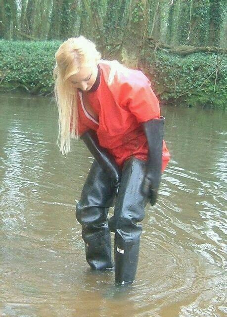 Waders And Gloves Heavy Rubber Black Rubber Rubber Gloves Rubber Rain Boots Catsuit
