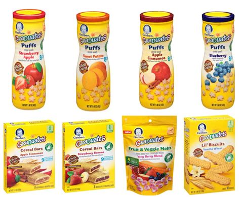 Gerber Graduates Variety Snack Pack (Includes Includes 4 Puffs, 1 Lil ...