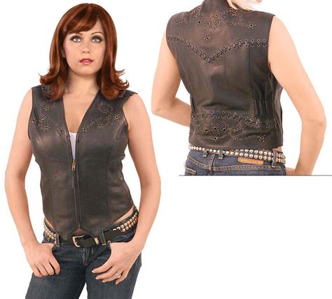 Womens Leather Vests The A To Z Of Vests Leathericon Blog