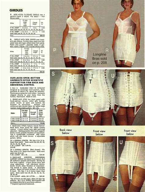 Sears Catalog 1990 Vintage Girdle Sears Catalog Girdles Long A Line Shapewear Fashion