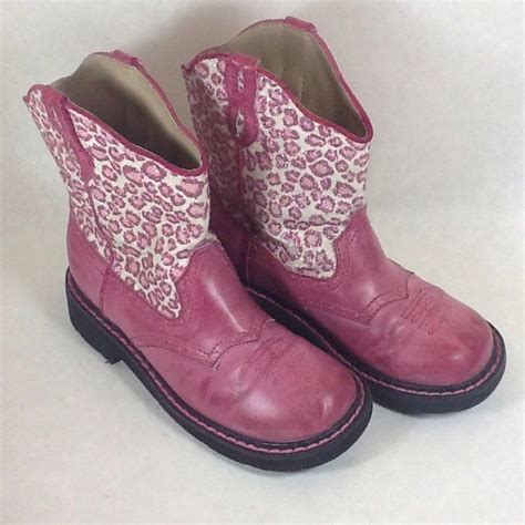Girls Pink Cowboy Boots Size 13 Roper Glitter Ropers Kids Rodeo Fair