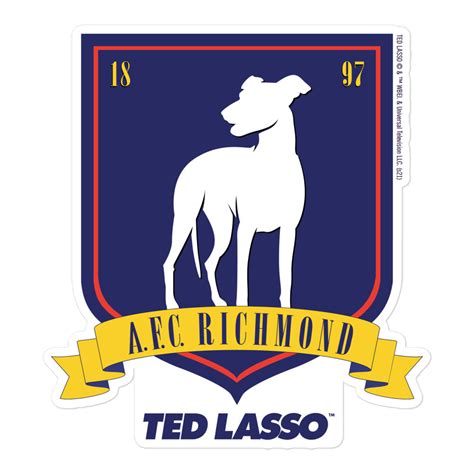 Ted Lasso Afc Richmond Crest Die Cut Sticker Warner Bros Shop