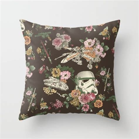 Botanic Wars Throw Pillow ⋆ Star Wars Ts Throw Pillows Pillows