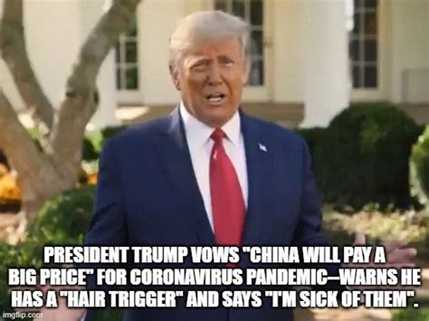 trump links democrats to communist china—warns he has “hair trigger” and “china will pay big