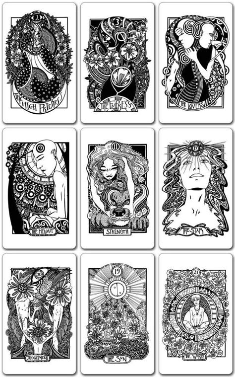 Beautiful Tarot Deck With Intricate Hand Drawn Illustrations Inspired