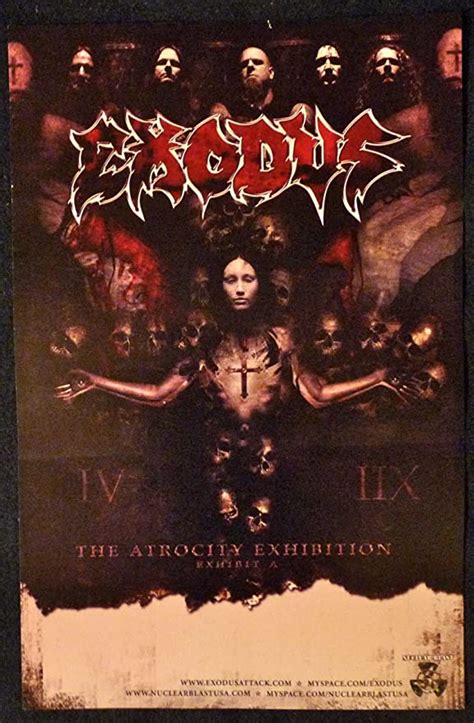 Exodus The Atrocity Exhibition Rare Advertising Poster