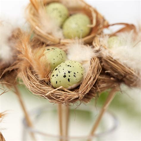 Artificial Birds Nest And Eggs Floral Picks Picks Sprays Floral