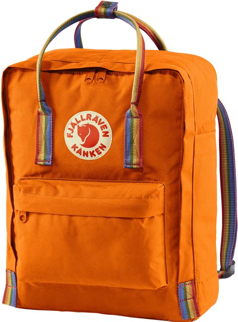 Fjällräven Kånken Rainbow Backpack Burnt Orangerainbow Pattern At