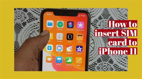 Iphone 11iphone 11 Pro How To Insert Sim Cardnano Sim Youtube