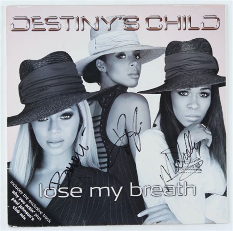 Destinys Child Lose My Breath Album Cover Signed By 3 With Beyonce