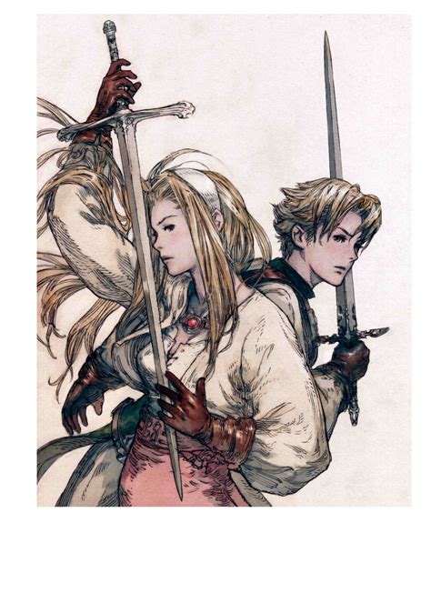 Let us cling together is the second entry released in the ogre battle franchise, featuring many dramatically different gameplay elements from its predecessor. Artworks Tactics Ogre : Let us Cling Together