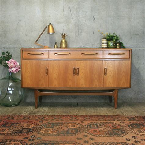 Mid Century G Plan Small Fresco Teak Sideboard 0907 Mustard Vintage