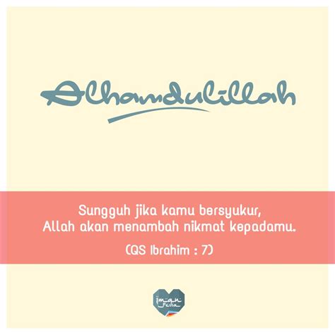 Seperti apa bacaan doa bersyukur ? Quote Islami Bersyukur - Gambar Islami